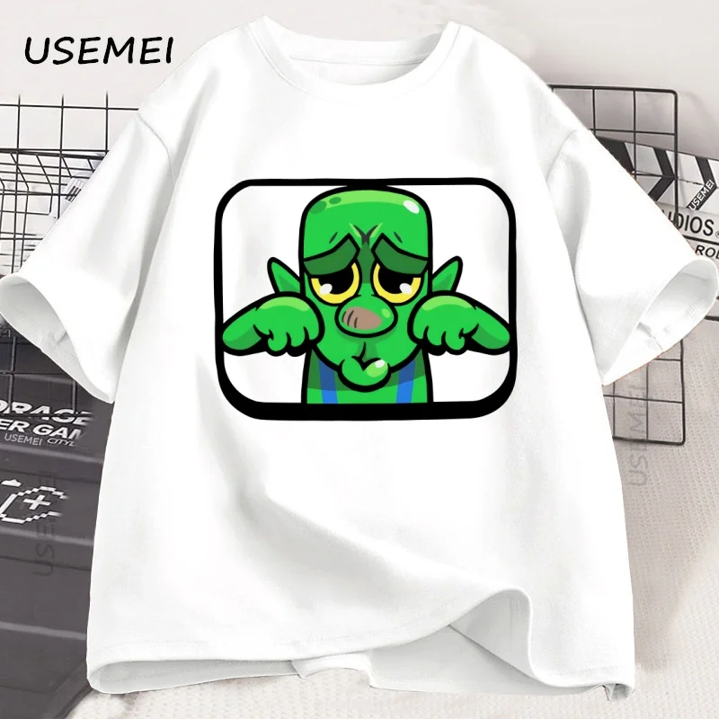 

Футболка Royale Goblin Crying для мужчин и женщин, повседневная хлопковая футболка с короткими рукавами и круглым вырезом, футболка с принтом Royales