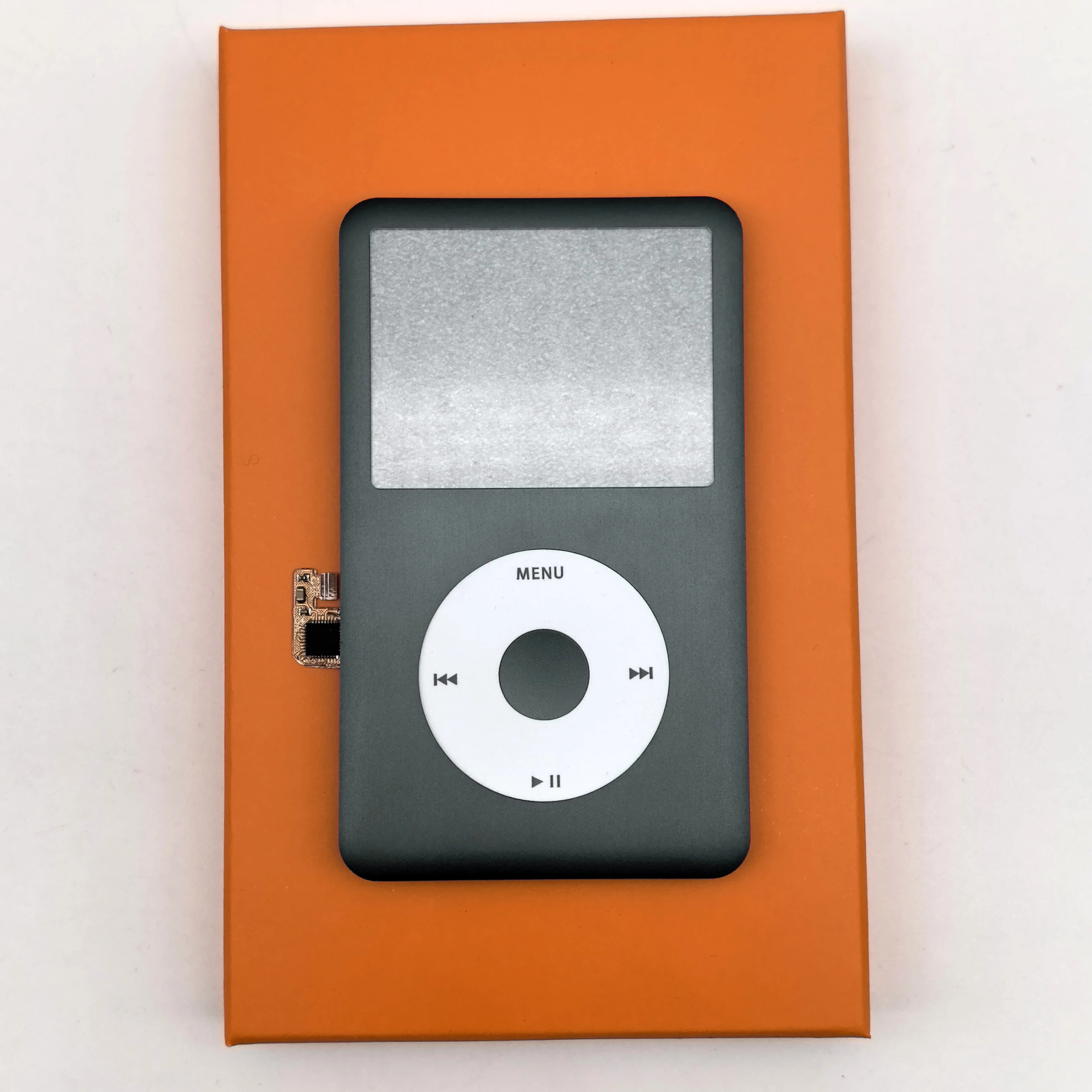 Für iPod Classic 6. und 7. Generation A1238 - Galvanisierte Metall-Frontabdeckung mit Clickwheel und Tasten, Passend für 80GB 120GB 160GB Modelle