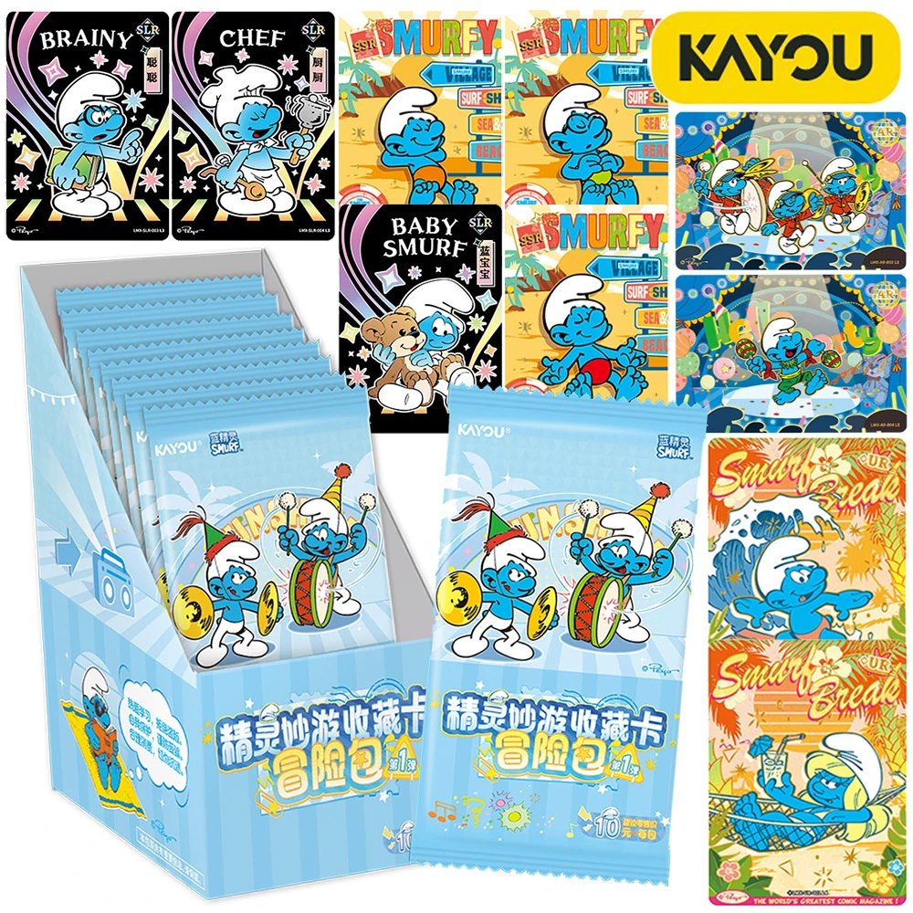 

Подлинная коллекционная карта KAYOU Smurf, высокое качество, популярная карта персонажей, классическая анимация, периферийные устройства, креативная игрушка, подарок на фестиваль