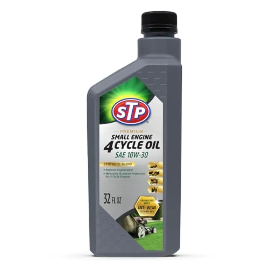 

Premium Small Engine 4 Cycle Oil Formula, SAE10W-30 Small Engine Oil Engine Care Formula Reduces Wear for Lawnmower, Push Mower