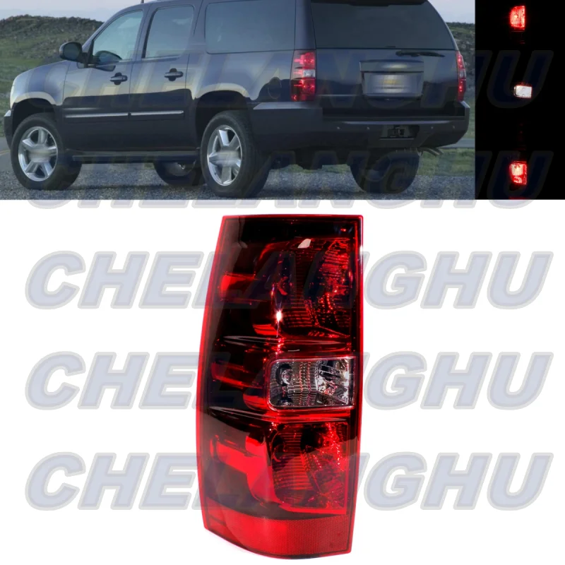 

For Chevrolet Suburban 1500 Tahoe 2007 2008 2009 2010 2011 2012 2013 2014 Left Side Tail Light Rear Lamp With Bulbs