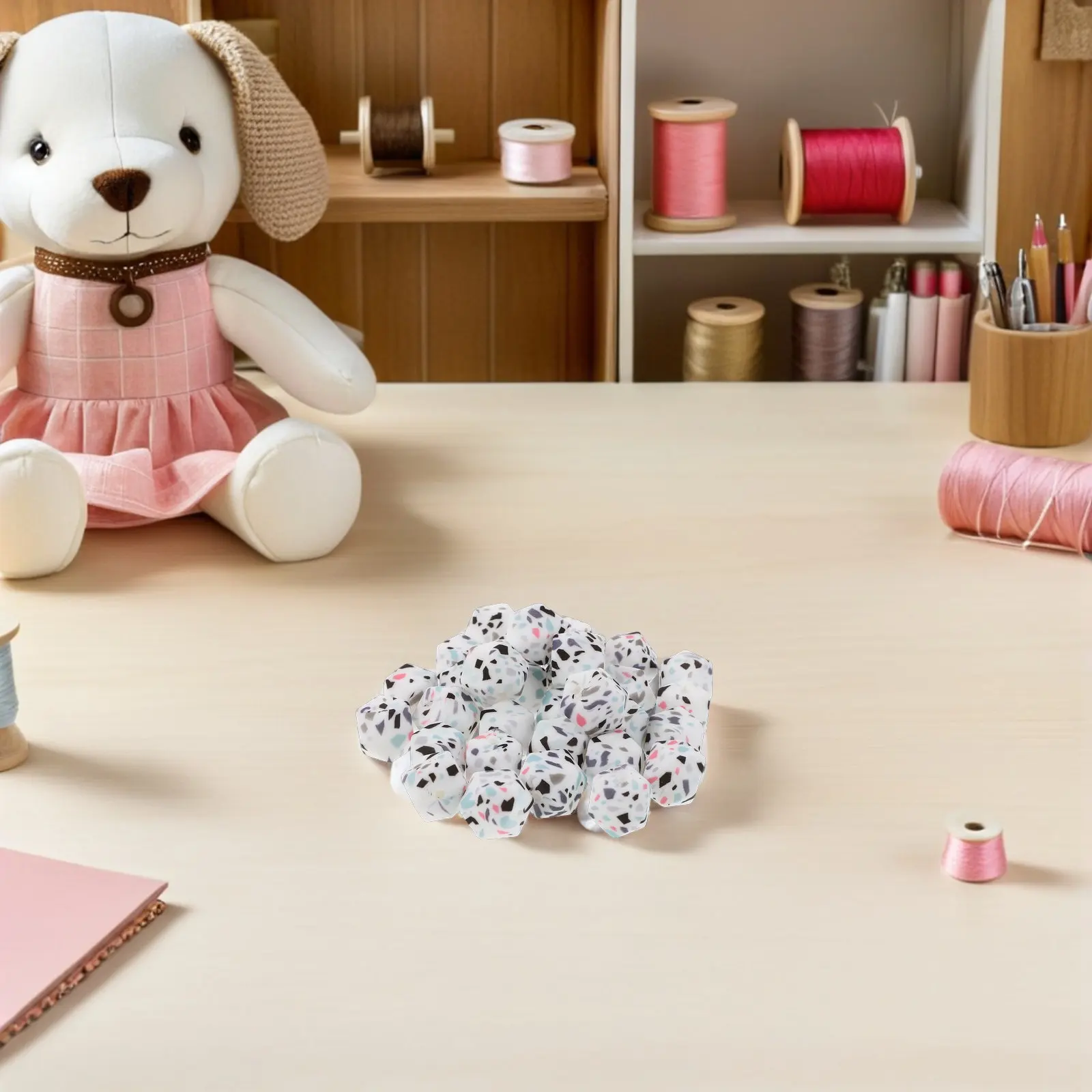 

50 шт. силиконовых защитных колпачков для вязальных спиц, шестигранные заглушки для кончиков игл, аксессуары для вязания крючком и шитья