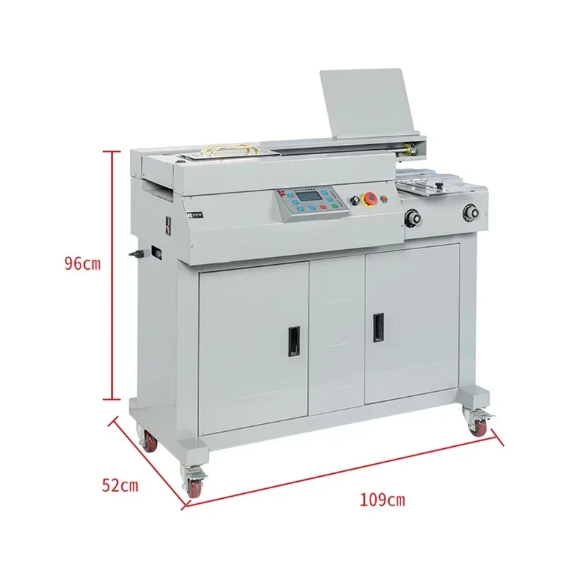 New Upgrade 50PLUS A4 Hot Melt Glue Binding Machine Wireless Bid Binding Machine Glue Binder Equipment for Office Book Binding