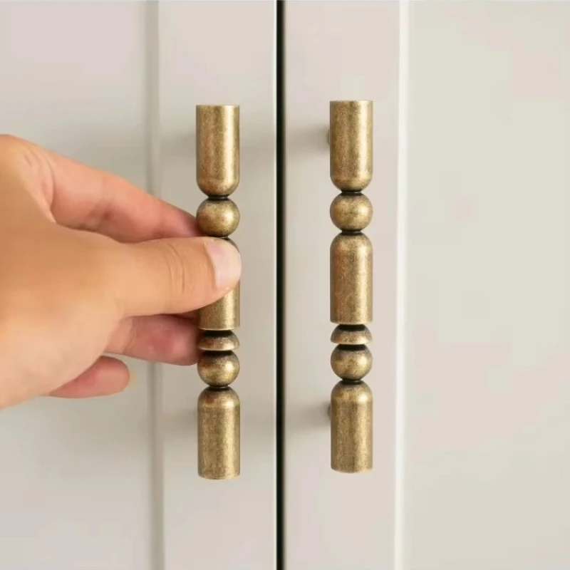 European Furniture Hardware Handle American Drawer Knob Luxurious Brass Shoe Cabinet Knob Creative Cabinet Brass Handle