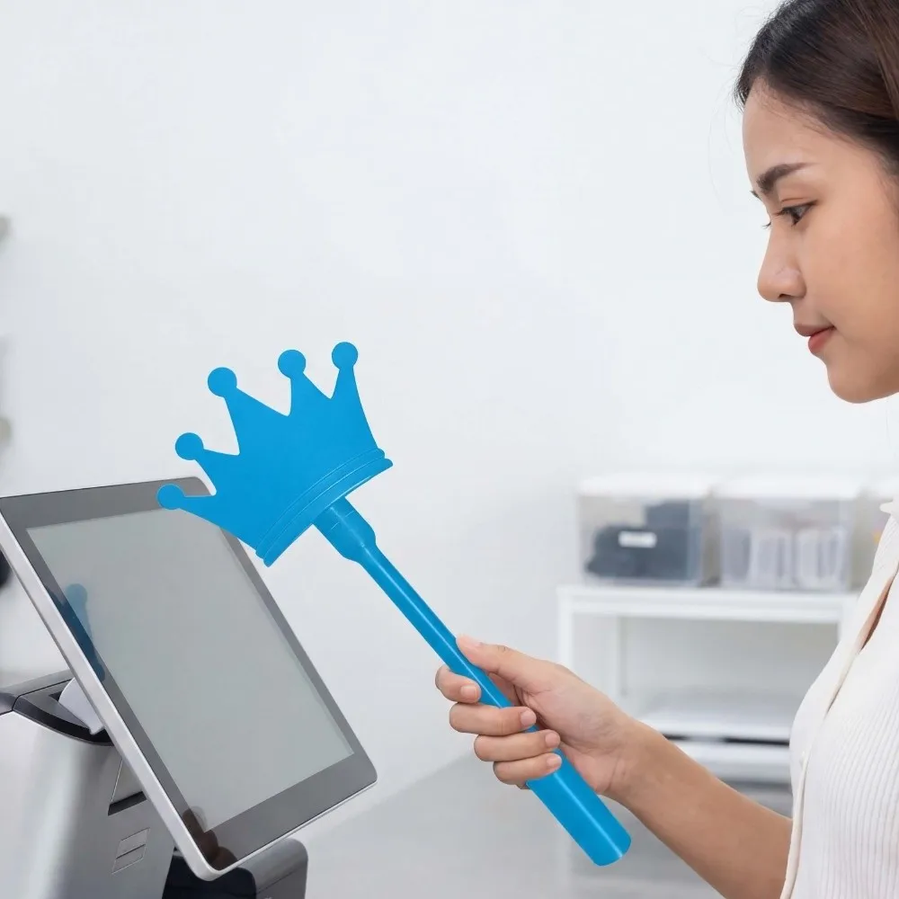 

Креативный 3D-печатный держатель для карт в виде волшебной палочки, съемный, портативный, милый, в конфетных цветах, для бесконтактных платежей