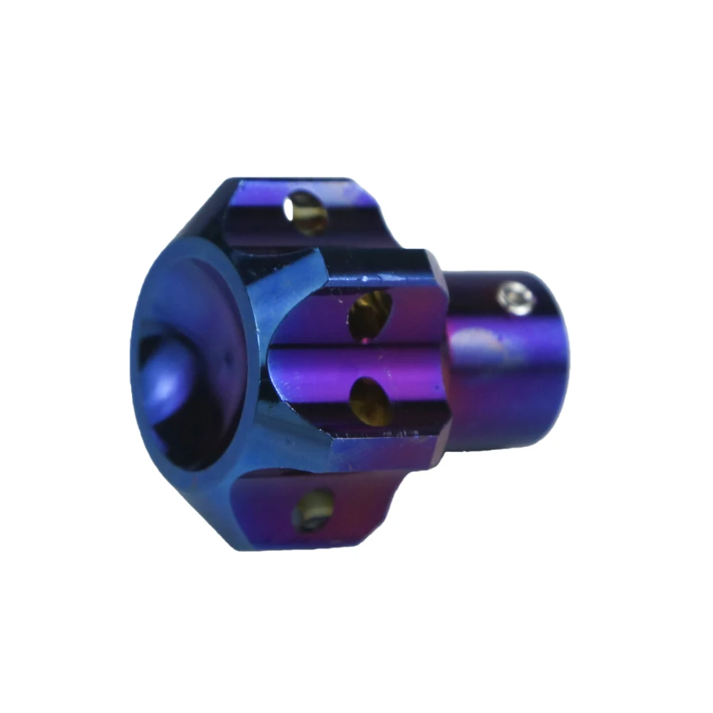 

Universal Motorcycle Key Case Shell CNC Hexagon Burning Titanium Decorative Key Head Cover For Motorbike Keychain