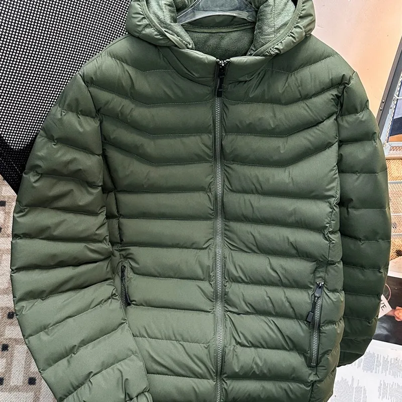 

Хлопковая куртка с капюшоном Bla, мужская зимняя новинка, облегающее и модное легкое пуховое хлопковое пальто, верхняя одежда, молодежная повседневная одежда