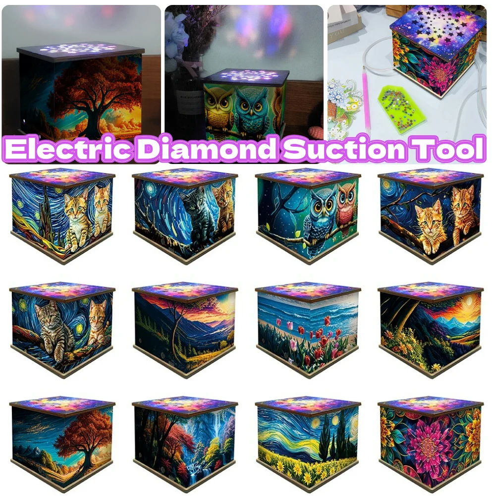 

Electric Diamond Suction Tool USB Powered Diamond Painting Suction Device Portable Vacuum Diamond Painting Pen Kit for Art Craft