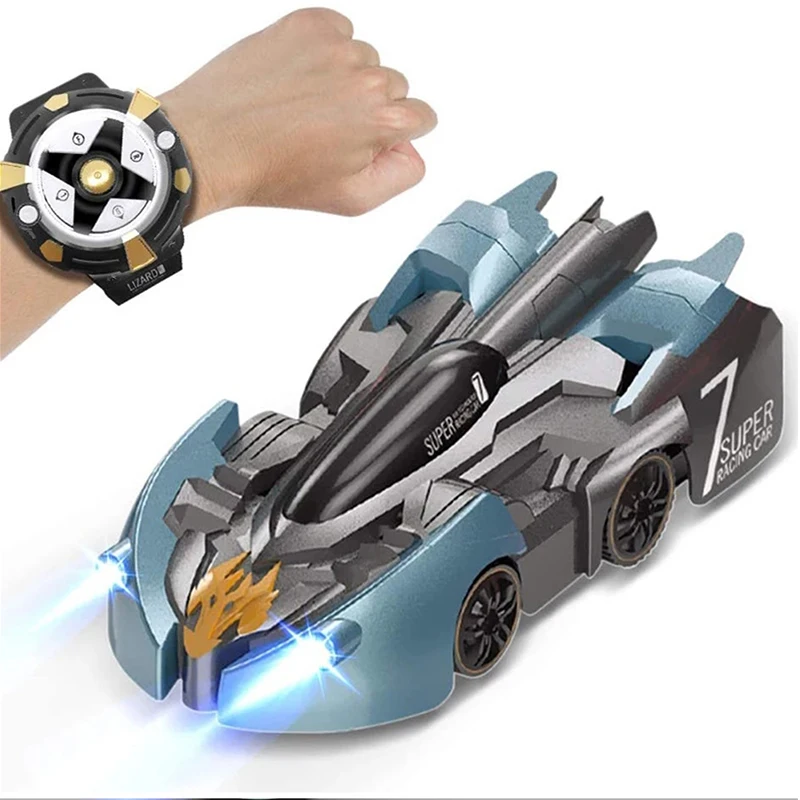 2.4G Mini Anti Gravity Wall Climbing RC Car Electric 360 Rotating Stunt RC Car watch Remote Control Antigravity Auto Toy Car kid