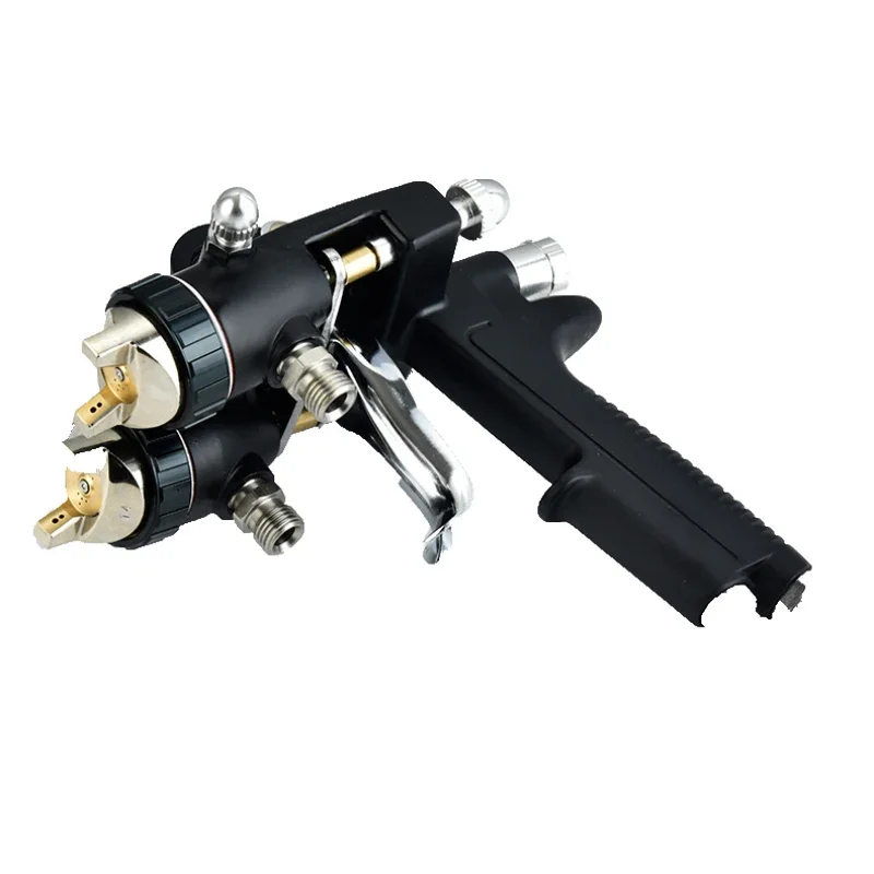 Nuovo ugello a due componenti a doppia testa Pistola a spruzzo resistente alla corrosione Pressione pneumatica Nano-Corn Vernice Inhibor Pistola a spruzzo