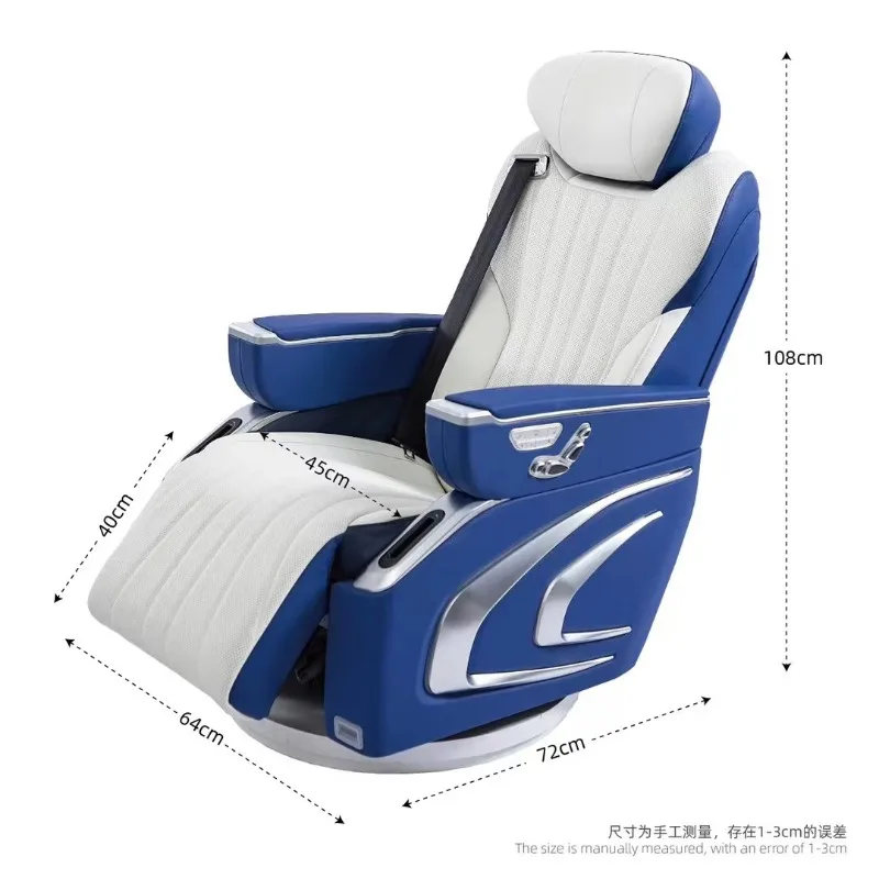 Luxury VIP Leather Electric Reclining Seat Top Comfort Modified Car Tools