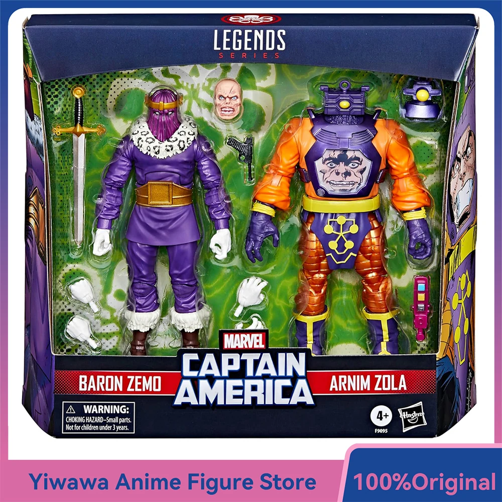 

[В наличии] Hasbro Marvel Legends Series Baron Zemo и Arnim Zola (Капитан Америка, злодеи) 15 см, экшн-фигурка из комиксов, модель игрушки