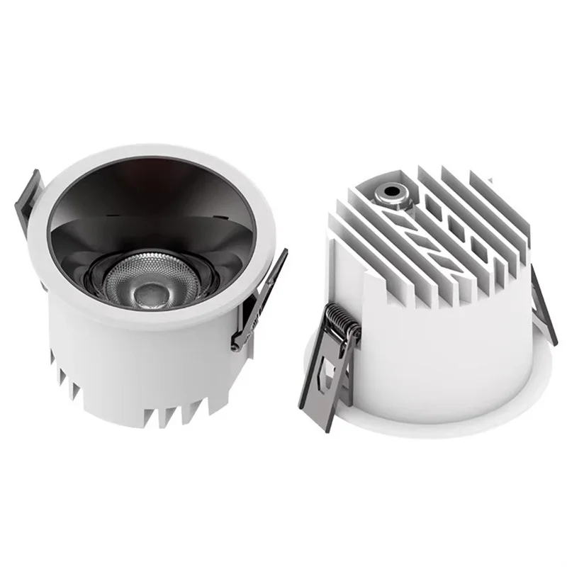 

IP65 Водонепроницаемый встраиваемый светодиодный потолочный светильник COB 5 Вт 7 Вт 10 Вт 12 Вт 15 Вт 18 Вт Прожектор Белый Черный AC85-265V для освещения ванной комнаты