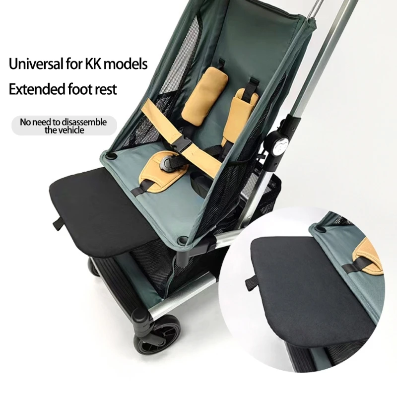 

Universal Adjustable Strollers Footrest Extension Leg Rest Enhancing Comfort Safety Straps Oxford Fabric Portable Design