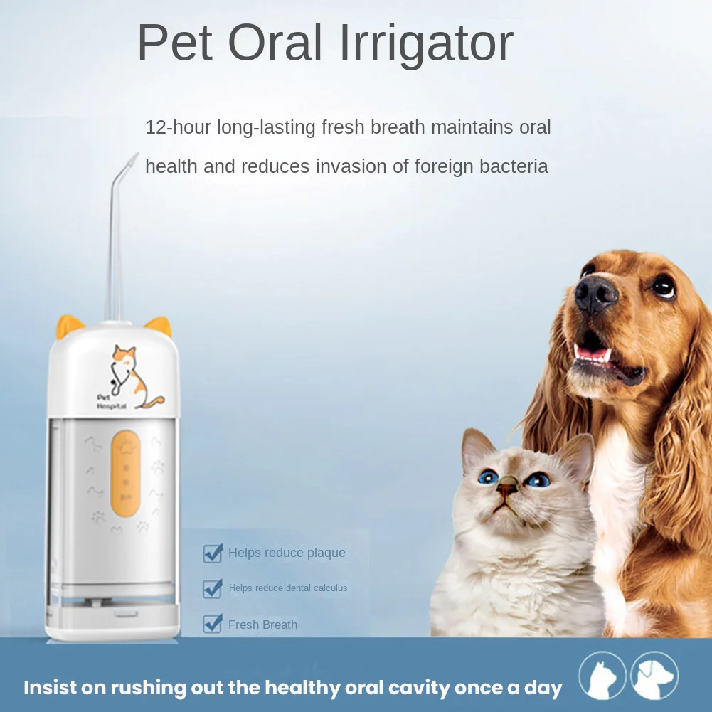 Pets Special Dental Irrigator for Pets, Dogs, Cats, Bad Breath, Tartar and Yellow Teeth Dental Irrigator(Blue)