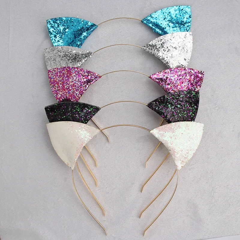 

20pcs Women Girls Party Delicate Colour Cat Ear Headband Hair Hoop Party Favors Christmas Halloween Festival