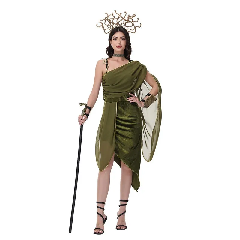 

Adult Halloween Costume Medusa Performance Suit Beautiful Snake Costume Company Annual Party Bar Nightclub DS