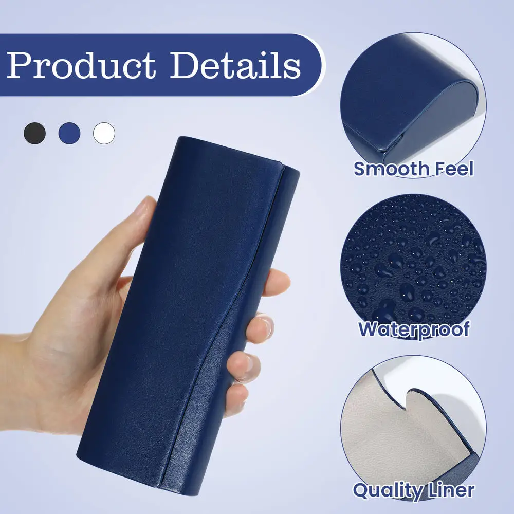 

Flap Design Glasses Case Anti-pressure Dustproof Glasses Box For Bedroom