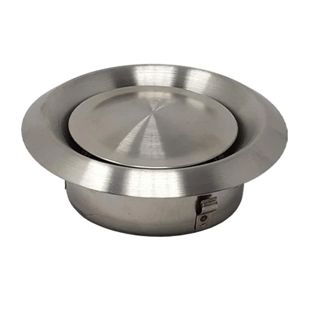 1Pc Stainless Steel Vent 100/125/150mm Round Air Outlet Indoor Fresh Air Outlet Ventilation Outlet Metal Cover Exhaust Grille