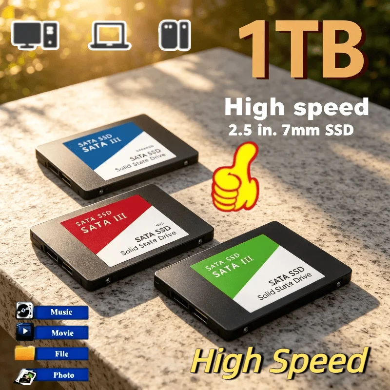 

500GB Ultra Portable External SSD USB 3.0 520MB/s Shockproof Metal Casing Solid State Drive for Laptop PC Hard Disk Pro Compact