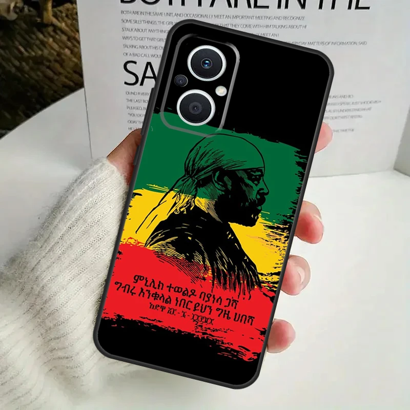 Emperor Menelik II of Ethiopia Case For OPPO Reno 10 Pro 11F 4 5 6 7 8 Lite 4Z 5Z 8T OPPO Find X2 X3 X5 Lite X6 Pro Cover