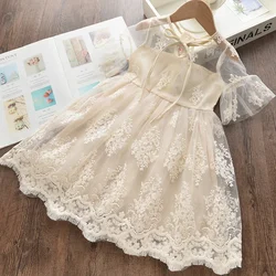 Baby Girls Dress New Summer Kids Girl Princess Floral Children Dresses Party Casual Costume Children Clothing Elegant Cute