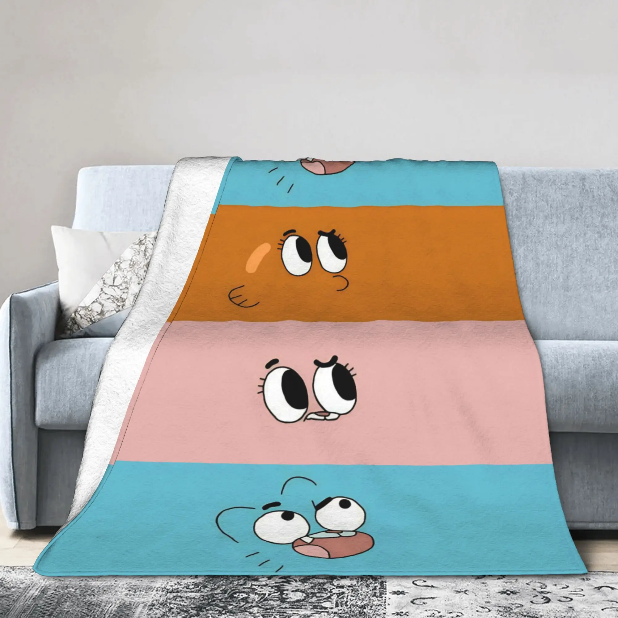 Anaise Gumballs Darwins Plush Blanket Awesome Throw Blankets for Home 125*100cm Plush Thin Quilt,