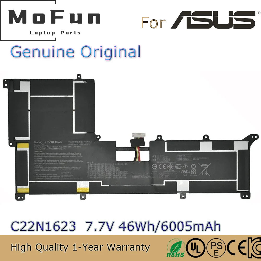 

Brand New Original C22N1623 7.7V 46Wh Laptop Battery for Asus ZenBook 3 Deluxe UX490 UX490U UX490UA UX3490UA 0B200-02400000