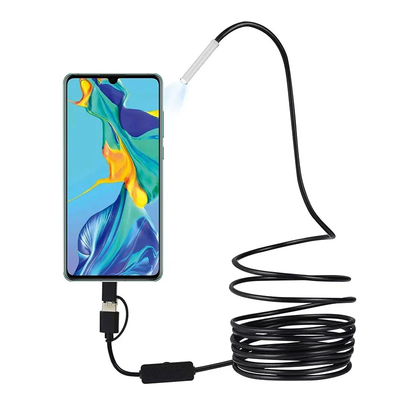 Imagem -01 - Mini Câmera Endoscópio Android em Micro Usb tipo c Borescope & 8led Inspeção de Carro para Huawei Xiaomi pc 3.9 mm 5.5 mm mm mini camera endoscopio android em micro usb tipo c borescope 8led inspecao de carro para huawei xiaomi pc 39 mm 55 mm mm 01