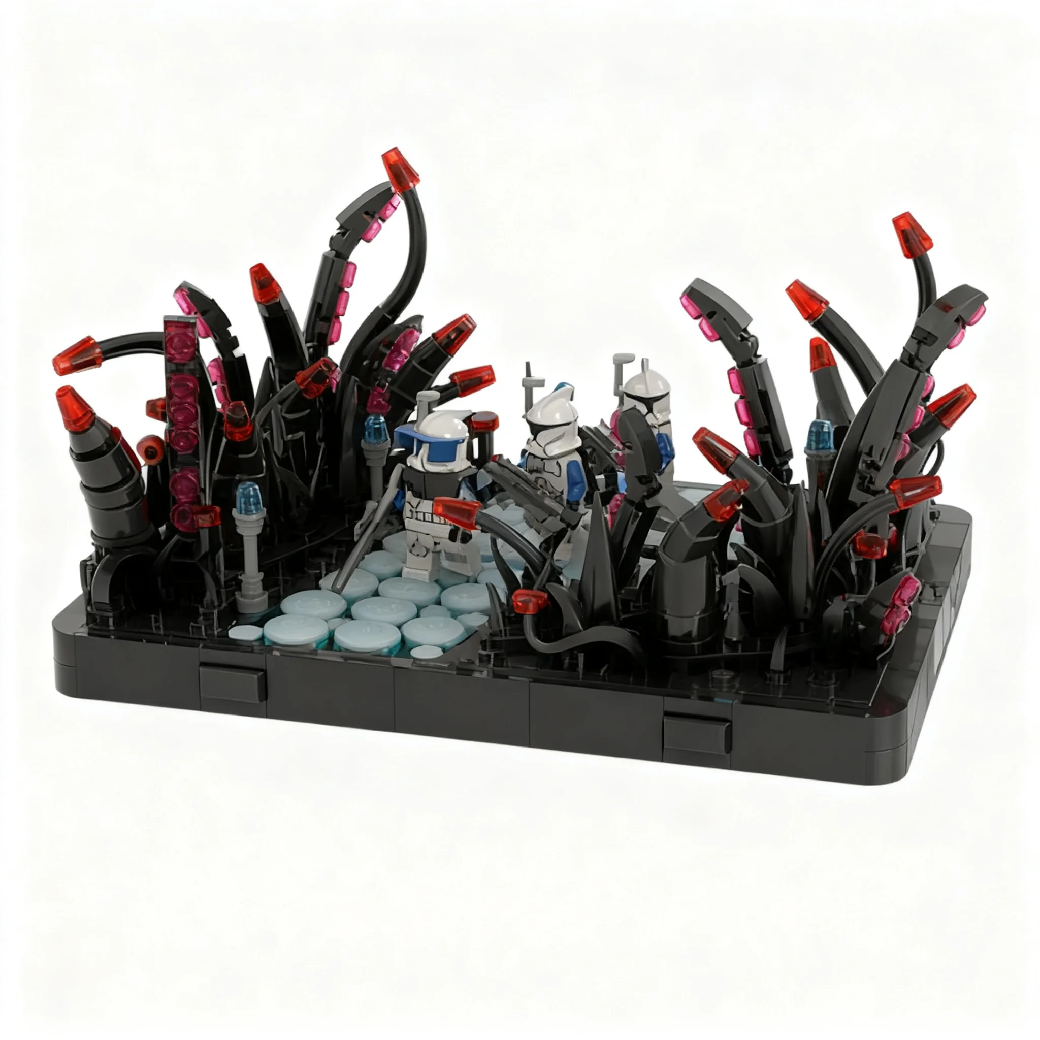 596-teiliges MOC The Darkness Umbara - Diorama Sternenschlacht-Modell Bausteine Konstruktion Weihnachtsgeschenk Spielzeug Kreatives Handwerk