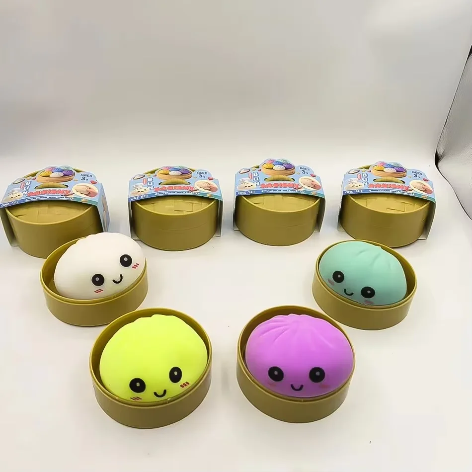 Random Cute Sensory Dumplings Squishy Blind Box Series Slow Rise Toy Collectible Stress Ball Fidget Surprise Gift For Kids Adult image 6