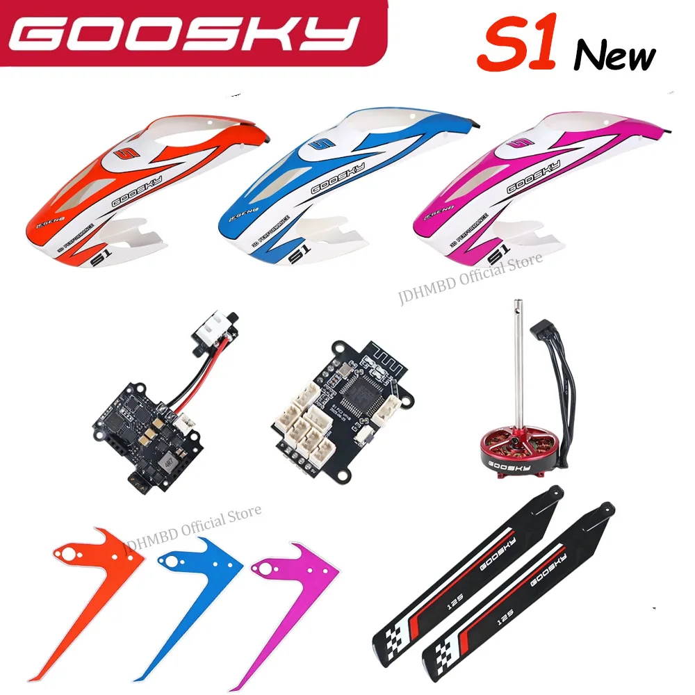 

Новые запасные части для вертолета GOOSKY S1, навес, основное лезвие, вертикальное крыло, ESC, основный двигатель, плата управления полетом