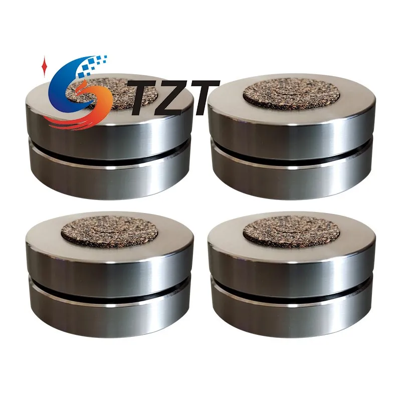 TZT 4pcs 45mm Speaker Feet Speaker Isolation Feet w/ Stainless Steel Balls 100KG Capacity for DACs Amps