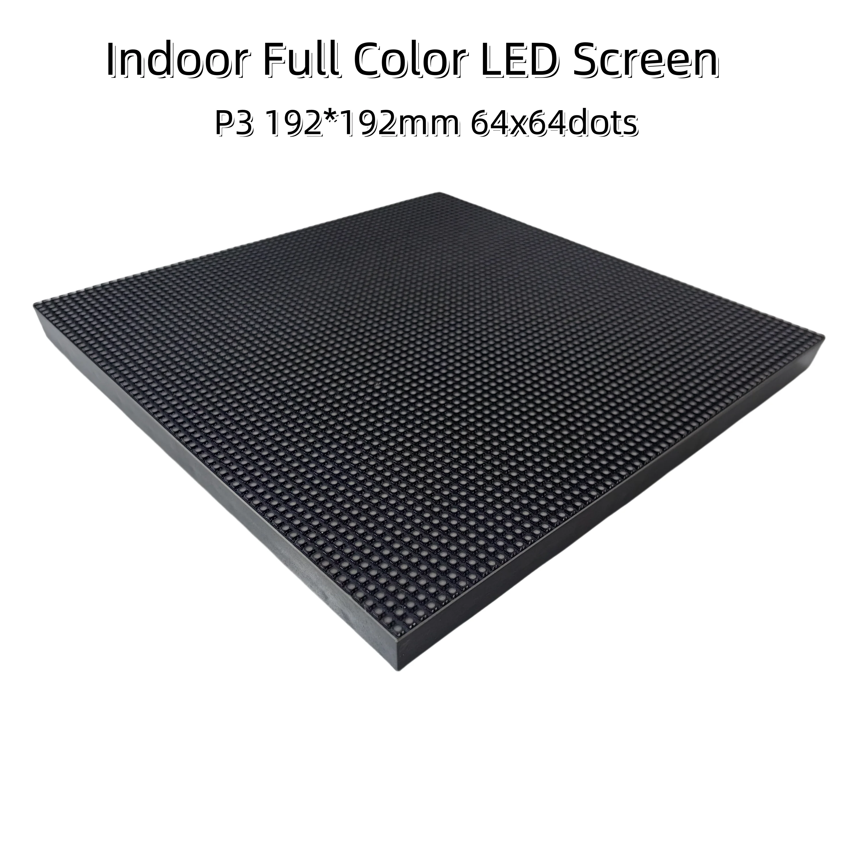 4Pcs P3 LED Matrix Display Module 192x192mm 64x64 Dots 1/16 Scan RGB Panel HUB75E Interface for Indoor Video Display Sign Board