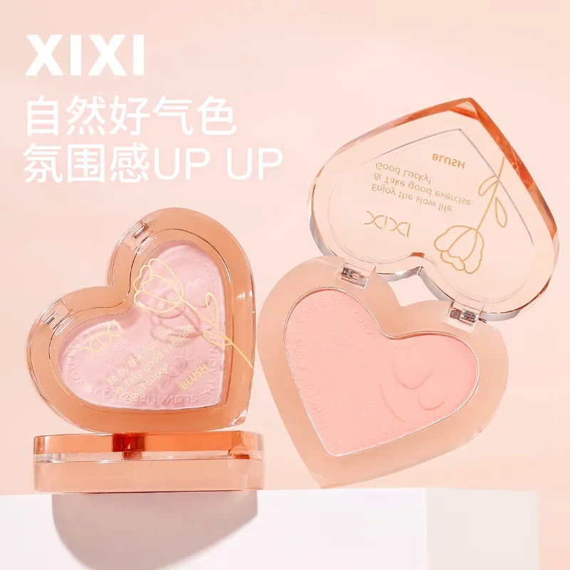 xixi monochrome love blush pure desire wind expansion color natural naked makeup trimming brightening peach powder matte rouge