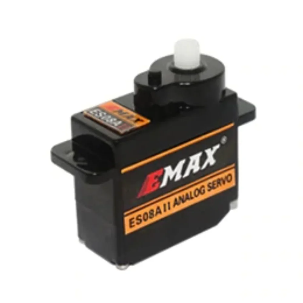 EMAX ES08A II 9g Micro Servo engranaje de plástico Mini Servo analógico 1,8 kg/seg para modelos RC piezas de repuesto de avión 3D de ala fija