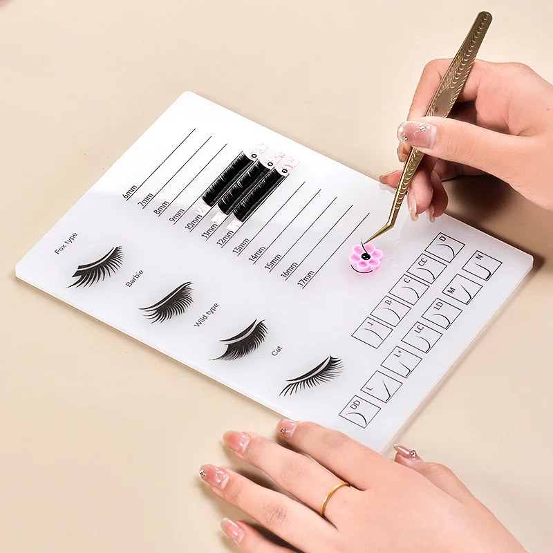 1 PC Eyelash Extender Tray False Eyelash Holder, Salon Storage Case in 3 Colours, Glue Holder for Precision Styling of Eyelashes