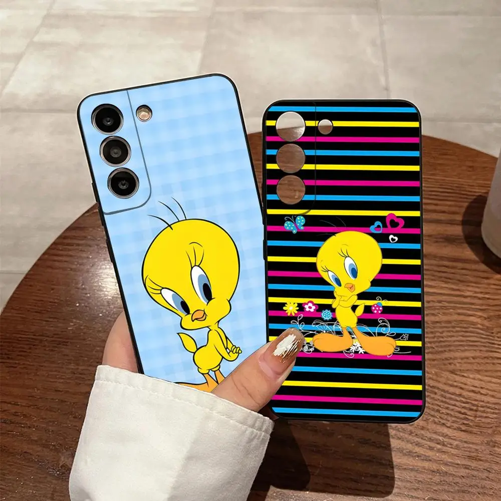 Cartoon Tweety Bird Phone Case For Samsung S24 Ultra S23 Fe S22 S20 S21 Plus Galaxy A54 A34 A24 A53 Note 20 Cover