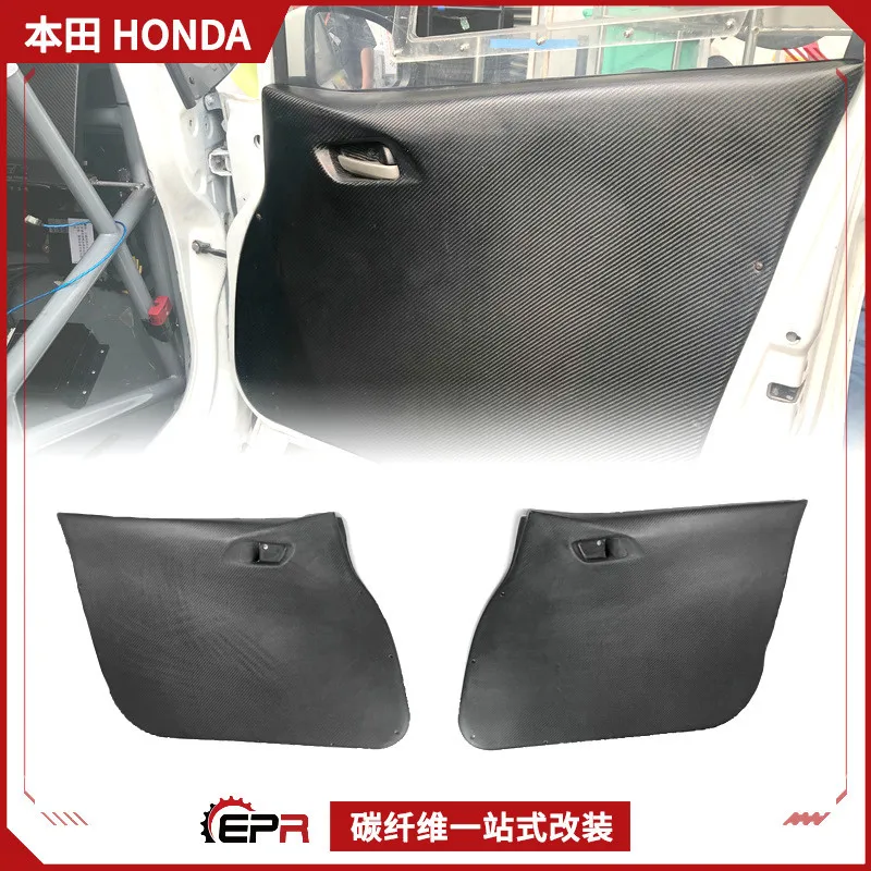 

Подходит для модификации Honda Fit FIT GK5, передние и задние дверные панели из углеродного волокна, замена, версия трековой техники.