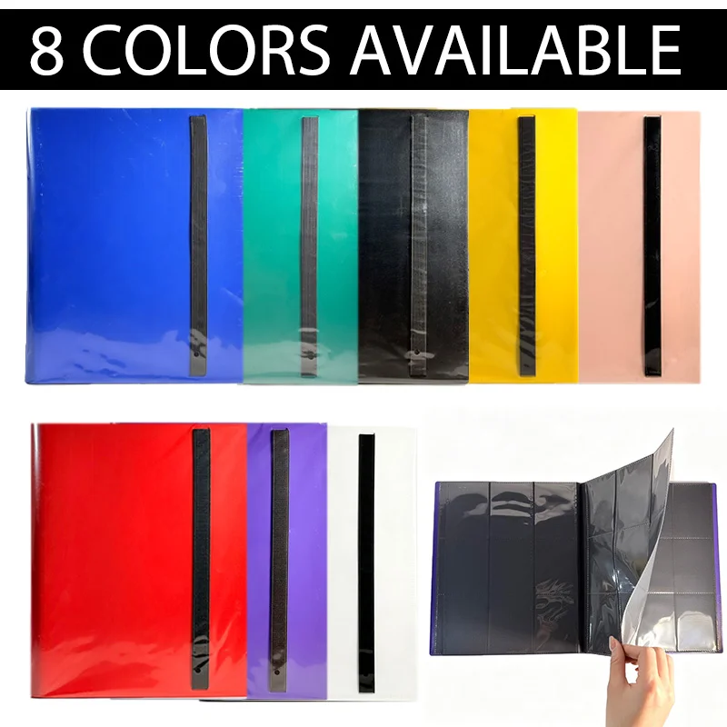

9 Pocket Card Binder 360 Pockets Trading Card Album Side Loading Collection Folder for Standard Size Game Cards TCG Storage Orga