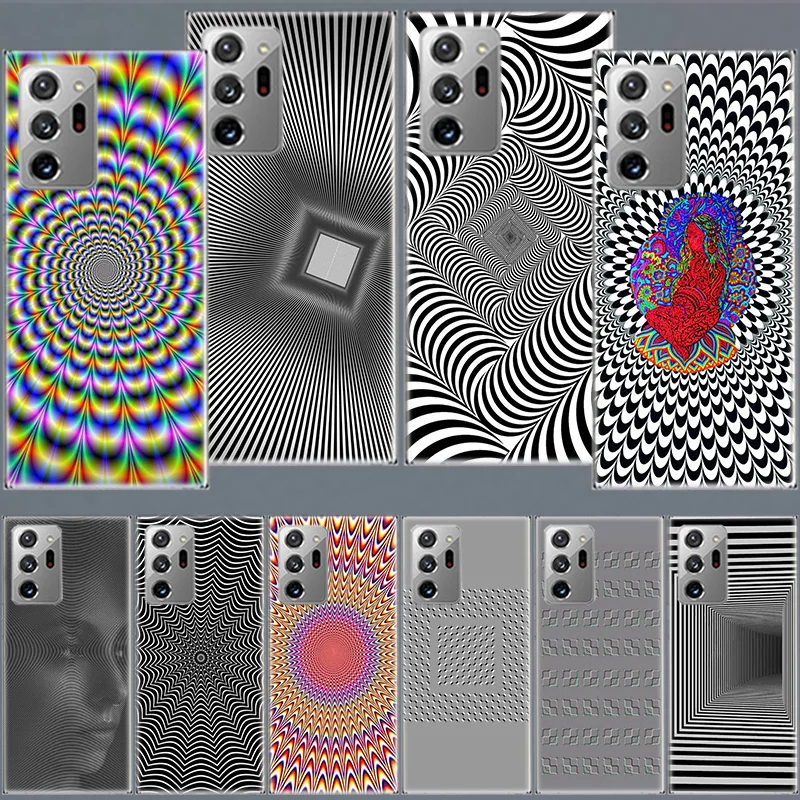 Visual Illusion Art Picture Phone Case For Samsung A05S A15 A25 A35 A55 Galaxy Note 20 Ultra 10 9 8 J8 J6 J4 S8 Plus F52 F62 F12