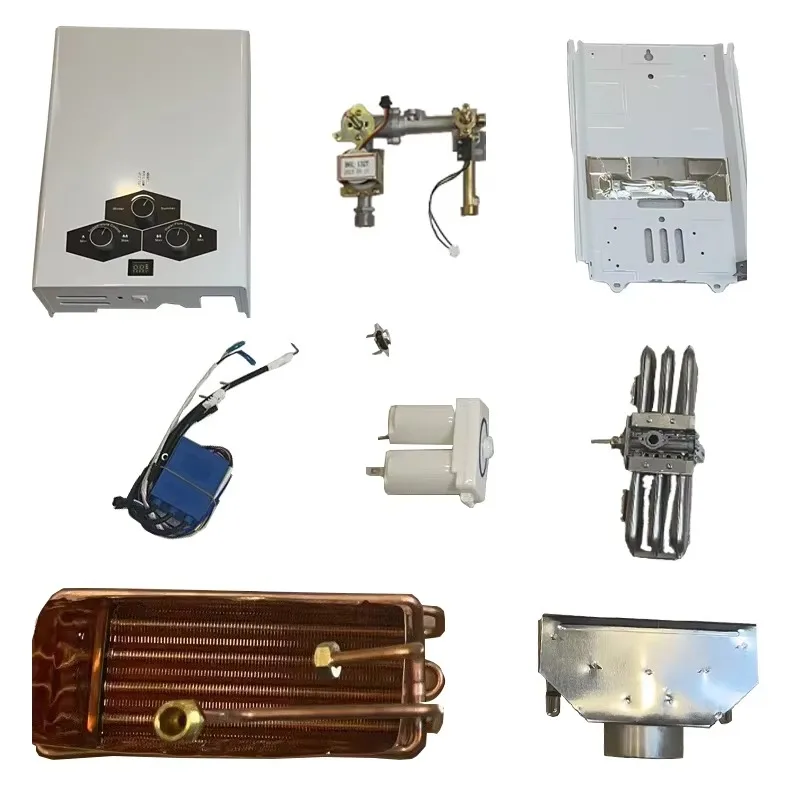 سخان مياه يعمل بالغاز بدون خزان 16L-32L من الدرجة التجارية، نظام تنفيس المداخن مع شاشة LCD وتوافق ثنائي الوقود LPG/NG للكبير #5