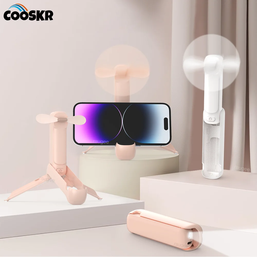 

Портативный складной вентилятор Мини-USB перезаряжаемый вентилятор 3-скоростной ручной вентилятор с сильным ветром Маленький настольный вентилятор с фонариком и подставкой для телефона