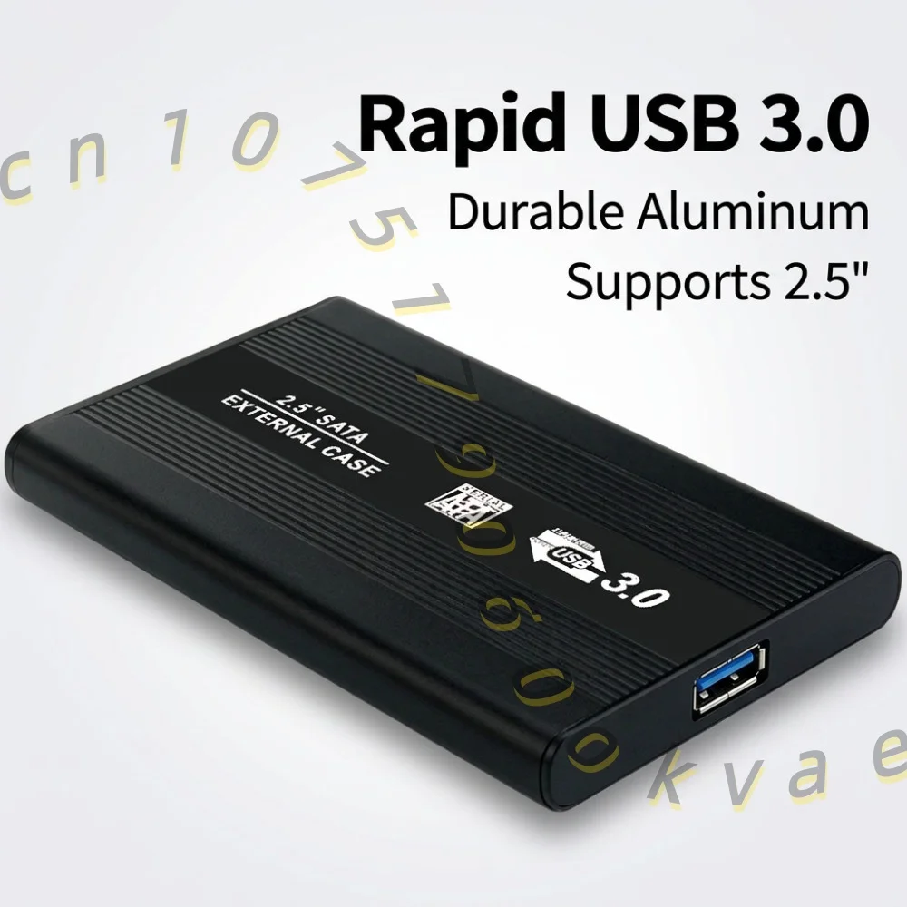 2.5 Inch External SSD Hard Drive Enclosure USB 3.0 SATA to USB Adapter Metal Case for Laptop HDD SSD