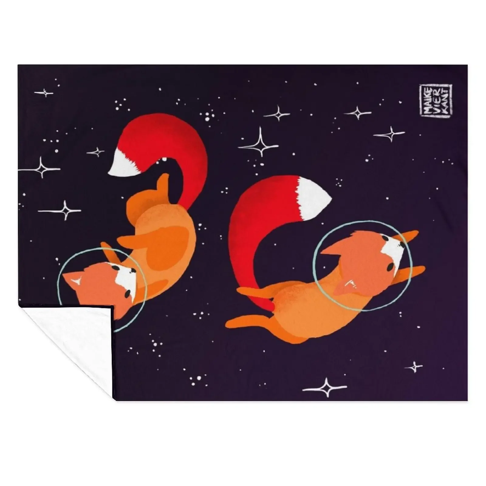 

Space Foxes Throw Blanket for babies Sofa Quilt Sofa Bed Fashionable Blankets