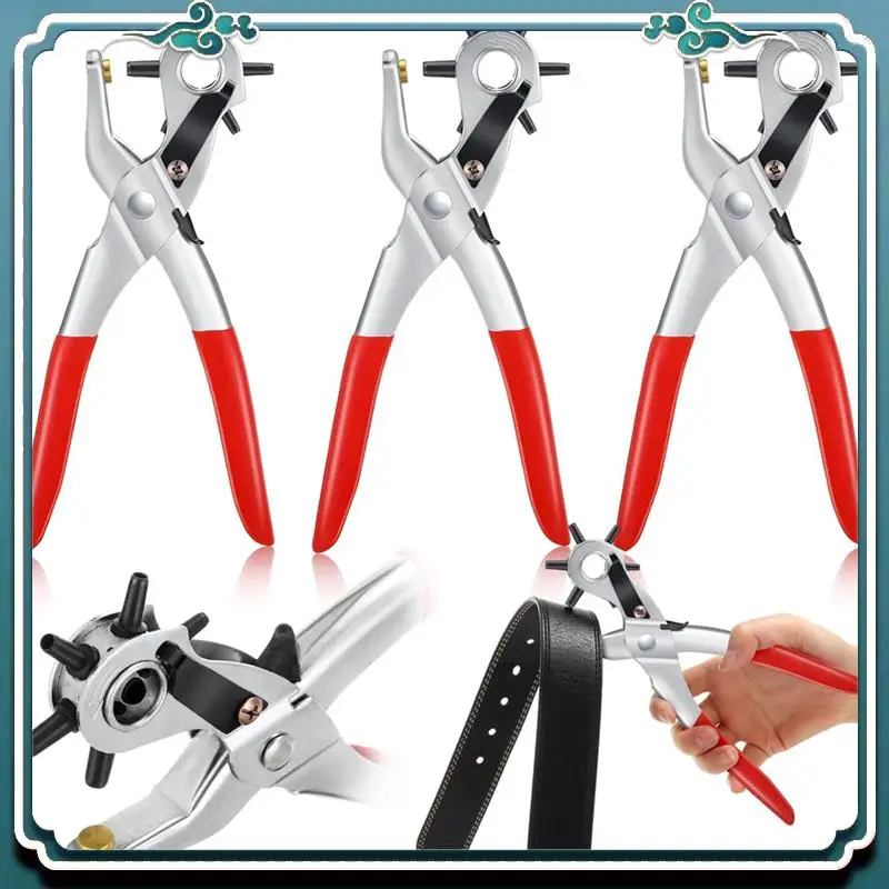 

A67K-3 Упаковка Дырокол для ремня для кожи Дырокол для поделок Дырокол для ремня 6, Размер нескольких отверстий для вращающегося дырокола