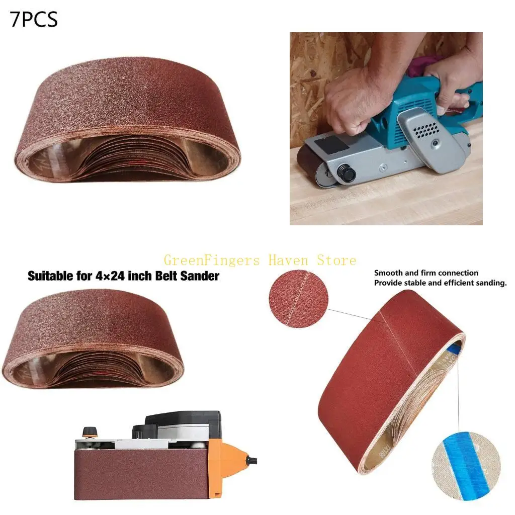 

F68d 7pcs 50x686 мм шлифовальный шлифовальный станок для деревянного металла.