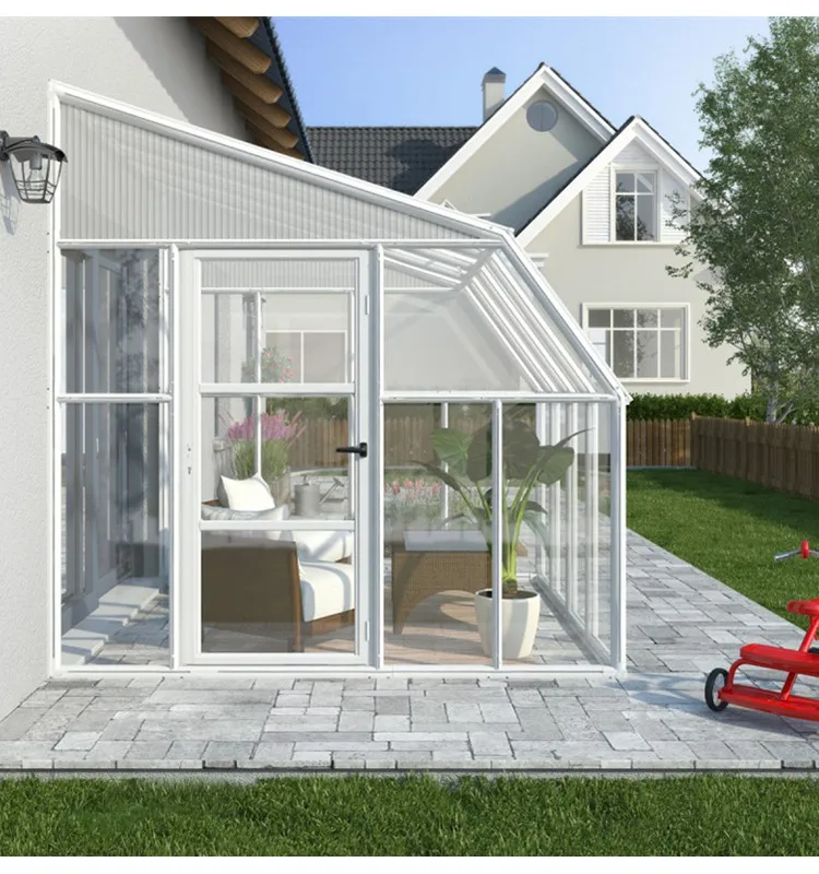 Modern Prefabricated Custom Eco Friendly Aluminum Glass Sunrooms Winter Garden for Villa Resort Hotel Project