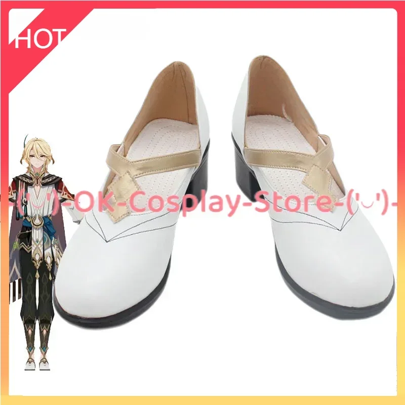 

Game Genshin Impact Kaveh Cosplay Shoes Halloween Carnival Boots PU Shoes Cosplay Props Custom Made