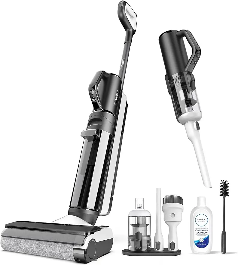 Tineco Smart Wet Dry Vacuum Cleaners, Floor Cleaner Mop 2-in-1 Cordless Vacuum for Multi-Surface, Lightweight and Handheld, Floo